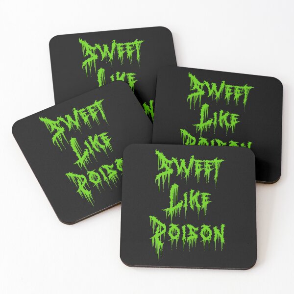 Item preview, Sweet Like Poison Toxic Green Slime Goth Horror Sticker designed and sold by UBIK-ART.