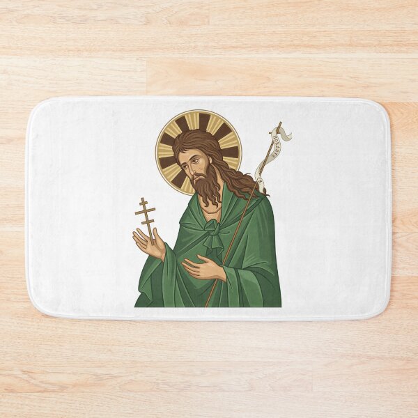 Item preview, Saint John Baptist East Europian Church Orthodox Religion Icon designed and sold by Blok45.