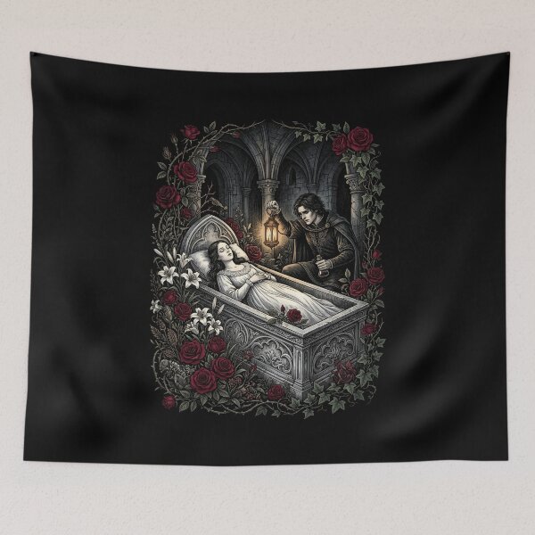 Item preview, Romeo And Juliet Tragic Crypt Scene Star Crossed Lovers designed and sold by Fenay Designs.