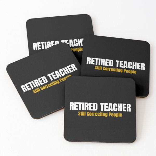 Item preview, Retired Teacher Still Correcting People | Funny Teacher Retirement Gift | Teacher Gift designed and sold by TheOmniaMarket.