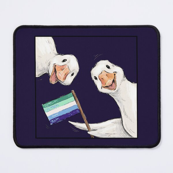 Item preview, Silly Goose Couple Gay Male Pride Flag designed and sold by TackyTime.