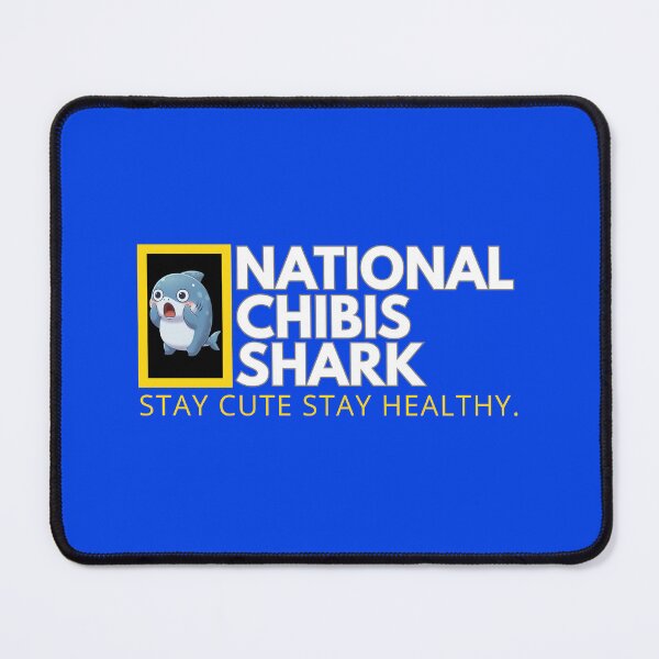 Item preview, National Chibis Shark Stay Cute Stay Healthy designed and sold by Nature's Chibis.