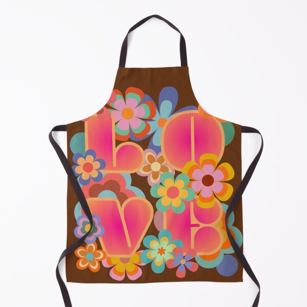 Item preview, Love groovy retro flowers pink designed and sold by InkRiot Studios.