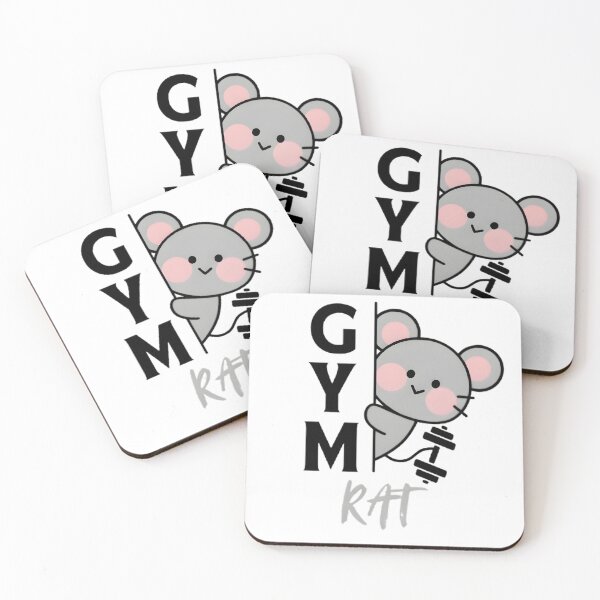 Item preview, Cute Gym Rat – Funny Fitness Mouse Workout Gym Lover Design designed and sold by Rebel Weave.
