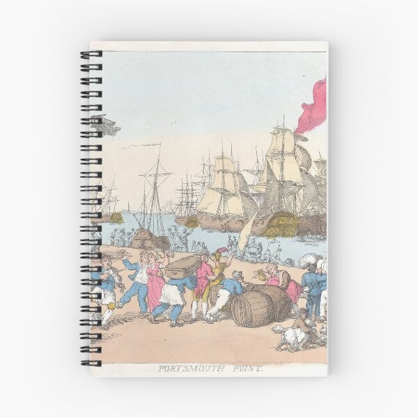 Item preview, Rowlandson Portsmouth Harbor Scene | Nautical designed and sold by GammaRay.