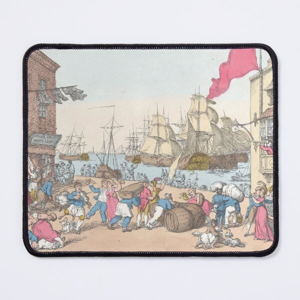 Item preview, Rowlandson Portsmouth Harbor Scene | Nautical designed and sold by GammaRay.