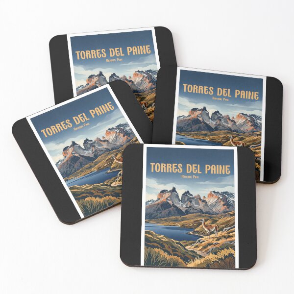 Item preview, Torres del Paine National Park Wildlife and Mountains designed and sold by NeuralVibe.