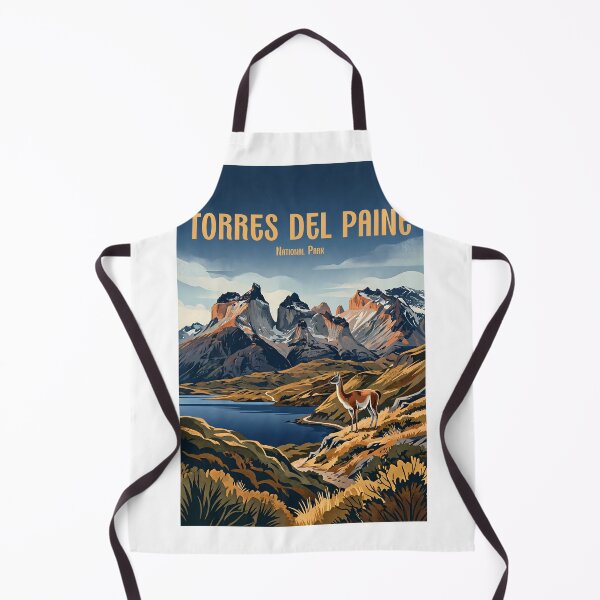 Item preview, Torres del Paine National Park Wildlife and Mountains designed and sold by NeuralVibe.