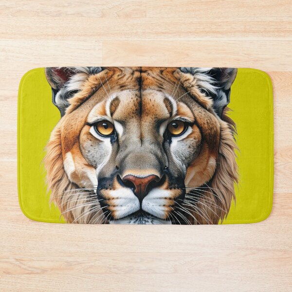 Item preview, A disturbing portrait of a Puma & Lion hybrid feline! (Digital illustration) designed and sold by Alan-David.