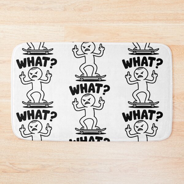 Item preview, The grumpy skateboard boy. designed and sold by Weedvana.