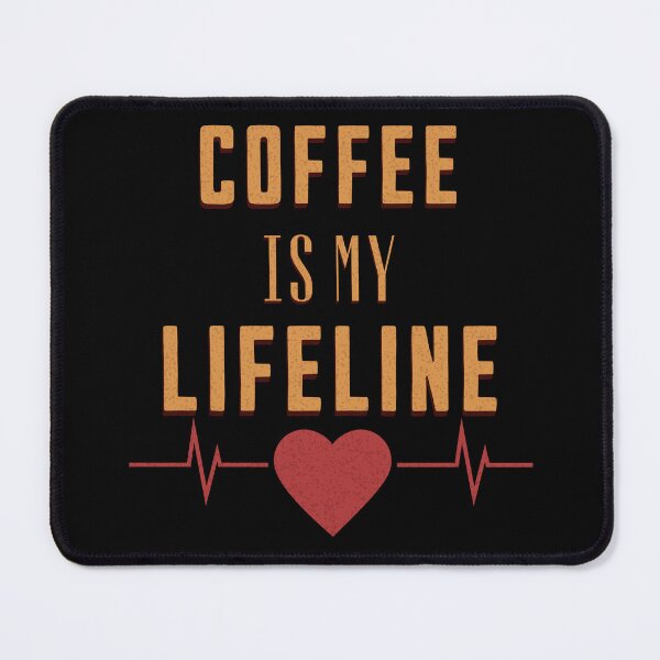 Item preview, Coffee Is My Lifeline Heartbeat Shirt | Funny Coffee Lover T-Shirt | Caffeine Addiction Tee designed and sold by Negisandeep studio.