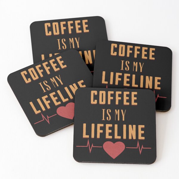 Item preview, Coffee Is My Lifeline Heartbeat Shirt | Funny Coffee Lover T-Shirt | Caffeine Addiction Tee designed and sold by Negisandeep studio.