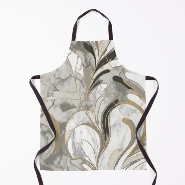 Item preview, Marble Bloom Luxe - Elegant Gold and Black Abstract Marble Pattern designed and sold by Hashola Designs.