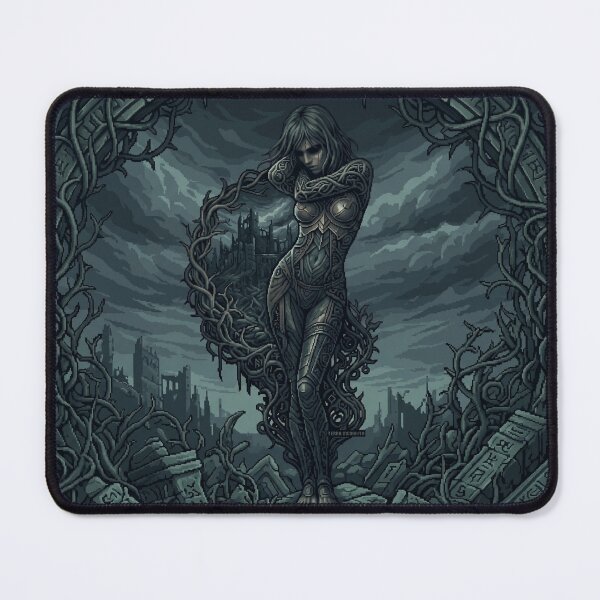 Item preview, Dark Minimalist Female Silhouette Art designed and sold by MarCinu Art.