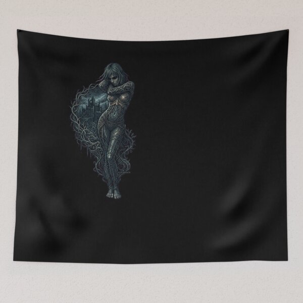 Item preview, Dark Minimalist Female Silhouette Art designed and sold by MarCinu Art.