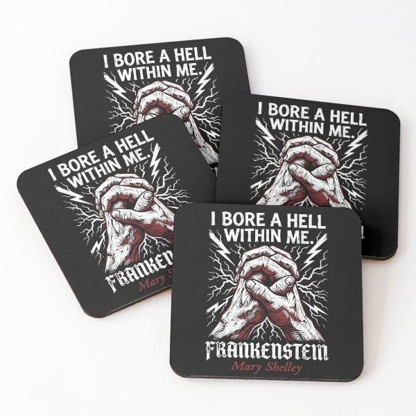 Item preview, I Bore A Hell Within Me Frankenstein Mary Shelley Lightning designed and sold by Fenay Designs.