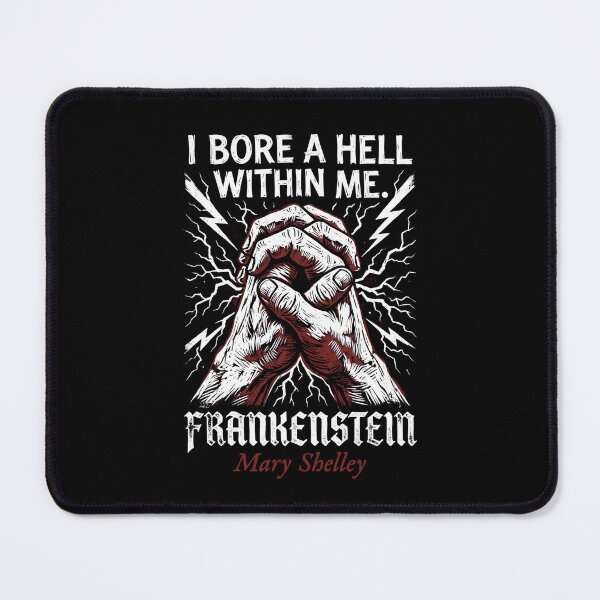 Item preview, I Bore A Hell Within Me Frankenstein Mary Shelley Lightning designed and sold by Fenay Designs.