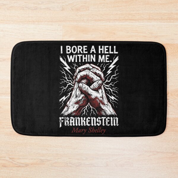 Item preview, I Bore A Hell Within Me Frankenstein Mary Shelley Lightning designed and sold by Fenay Designs.