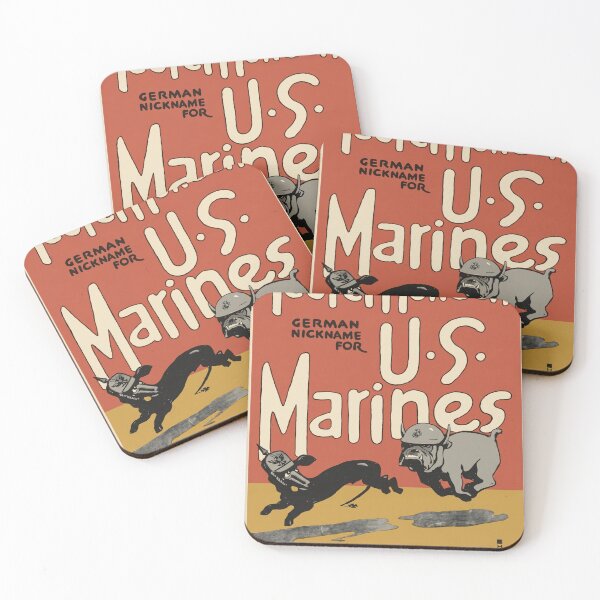 Item preview, Teufel Hunden US Marines Devil Dog Recruiting Poster 1918 designed and sold by Vintage Poster 1914-1945 Archive.