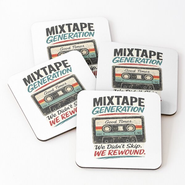 Item preview, Gen X Mixtape Vintage Retro Cassette Design for 80s 90s Music Lovers designed and sold by RickE.