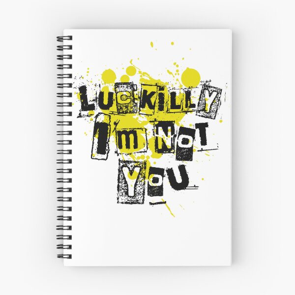 Item preview, Luckily I'm Not You Yellow Ransom Note Sassy Sticker designed and sold by UBIK-ART.