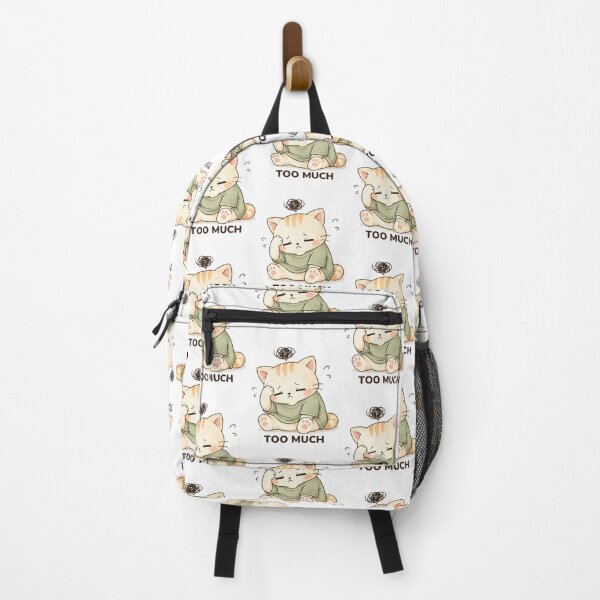 Item preview, Too Much Cat | Cute Kawaii Aesthetic | Stressed Overwhelmed Mood Design designed and sold by The Mood Index.