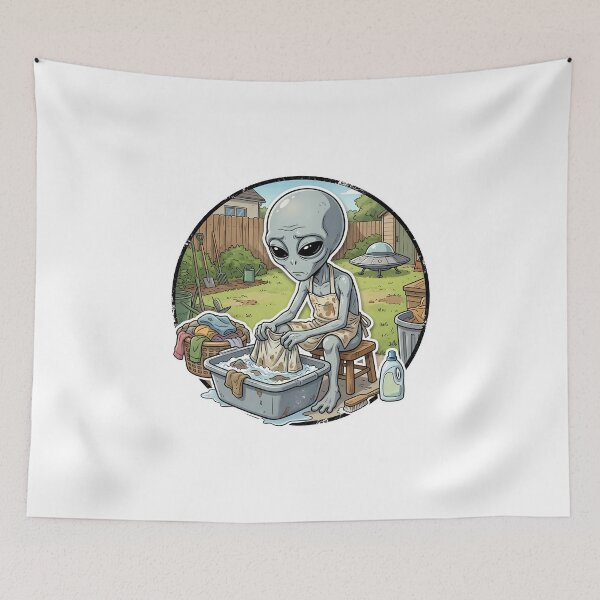 Item preview, Alien Laundry Day Chores designed and sold by Sunkhung.
