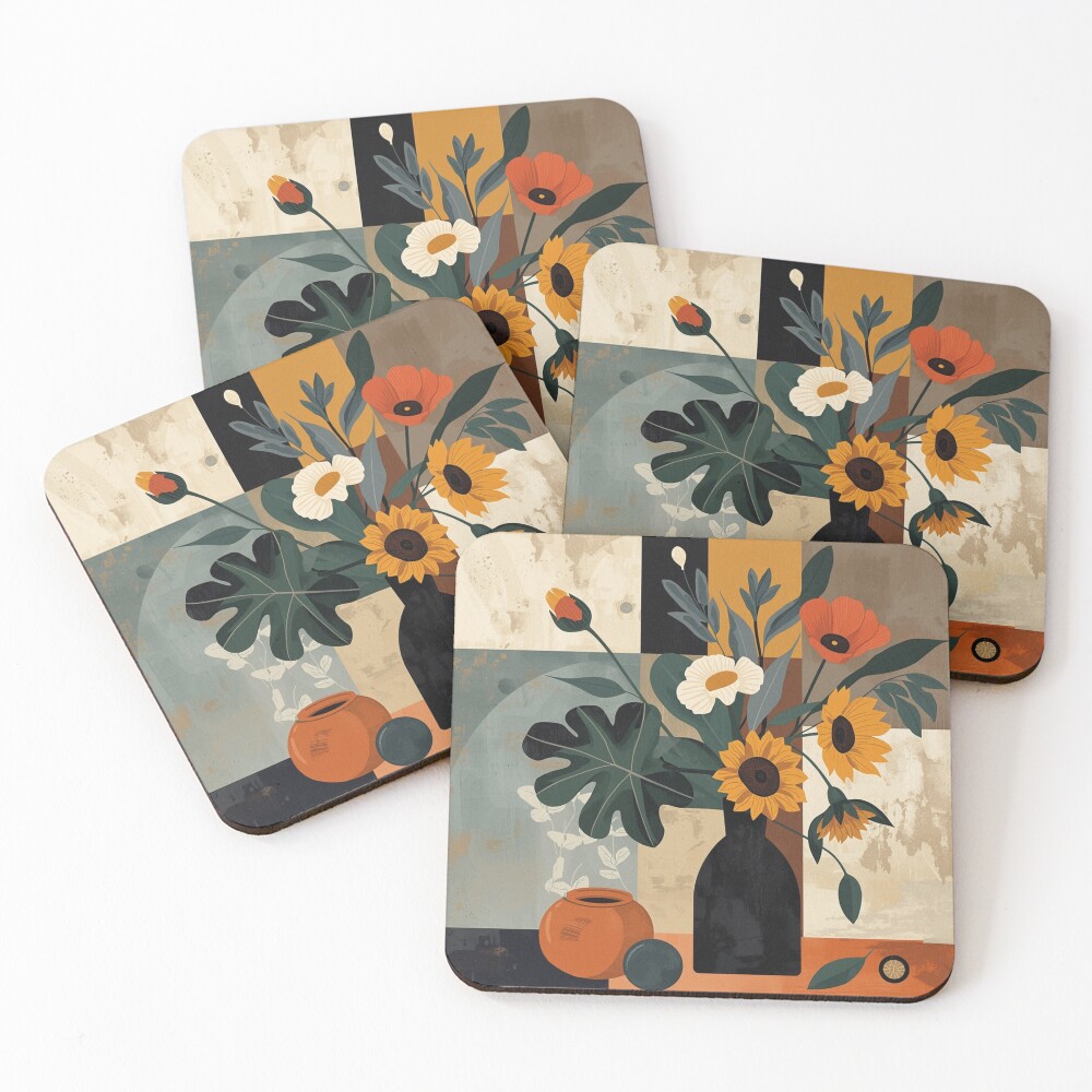 Item preview, Coasters (Set of 4) designed and sold by TheInkyLine.