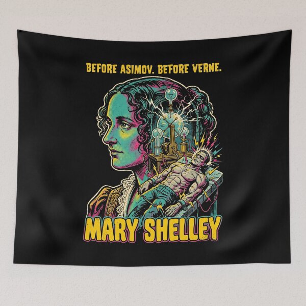 Item preview, Before Asimov Before Verne Mary Shelley Frankenstein Sci Fi designed and sold by Fenay Designs.