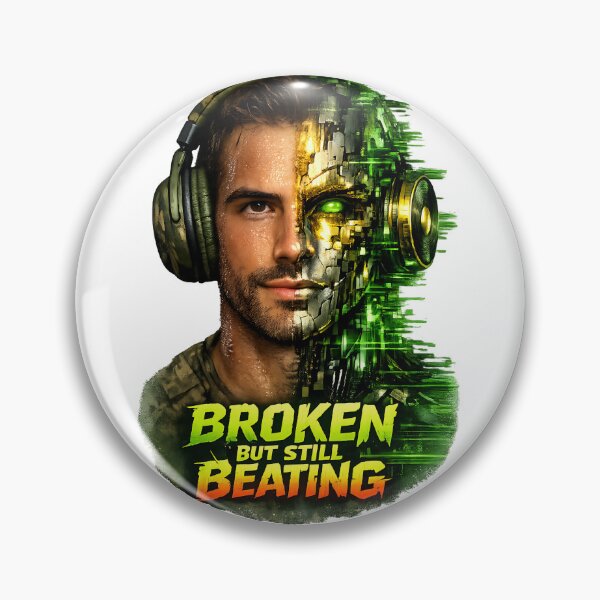 Item preview, BROKEN BUT STILL BEATING designed and sold by  ZenRave Designs.
