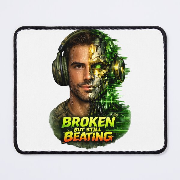 Item preview, BROKEN BUT STILL BEATING designed and sold by  ZenRave Designs.