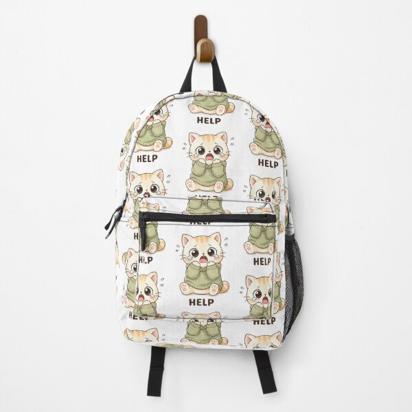 Item preview, Help Cat | Cute Kawaii Aesthetic | Overwhelmed Panic Mood Design designed and sold by The Mood Index.