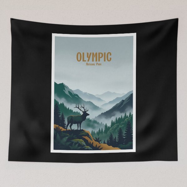 Item preview, Olympic National Park Roosevelt Elk designed and sold by NeuralVibe.