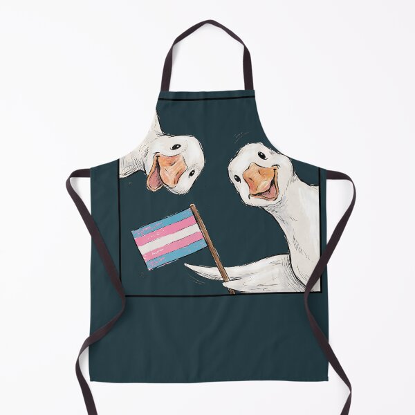 Item preview, Silly Goose Couple Trans Pride Flag designed and sold by TackyTime.