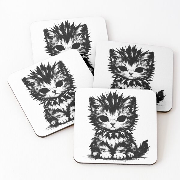 Item preview, Vintage Funny Cat Punk Kitten Cat Meme designed and sold by will freed18.