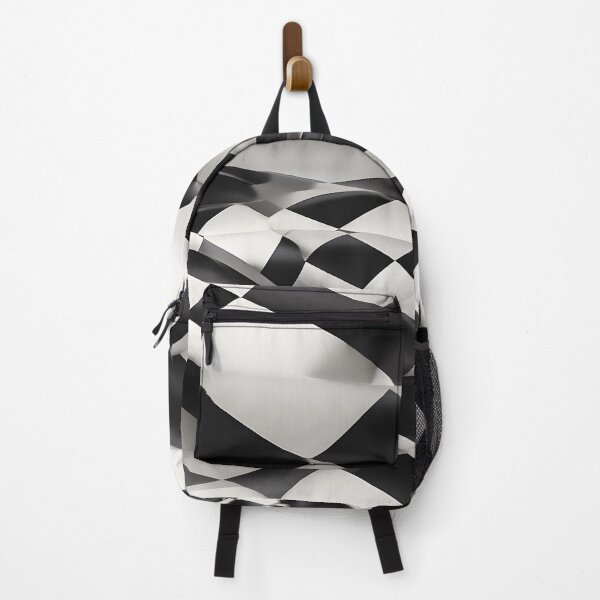 Item preview, Checkered Motion – Abstract Black and White Racing Flag Wave Pattern designed and sold by Hashola Designs.