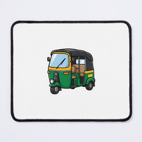 Item preview, Auto Rickshaw Die-Cut Sticker Illustration designed and sold by bhaveshsticker.