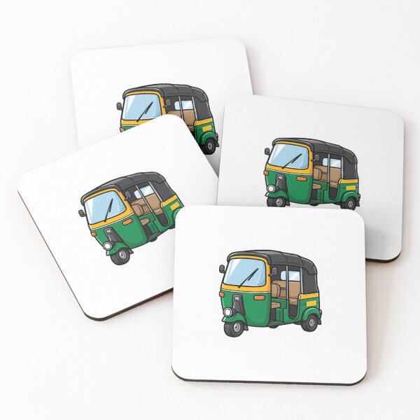 Item preview, Auto Rickshaw Die-Cut Sticker Illustration designed and sold by bhaveshsticker.
