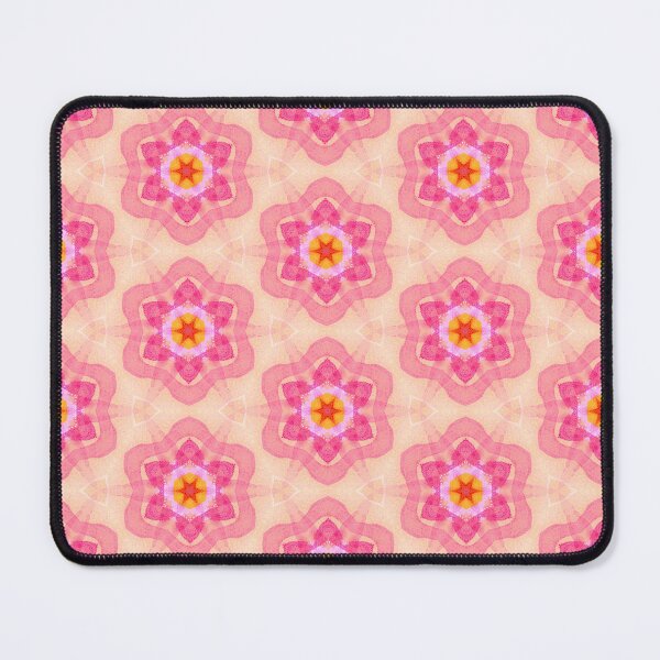 Item preview, Star Flower Design in Pinks and Peach designed and sold by MaryLangeArt.