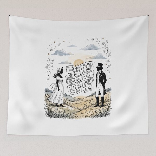 Item preview, My Courage Always Rises At Every Attempt Jane Austen Quote designed and sold by Fenay Designs.