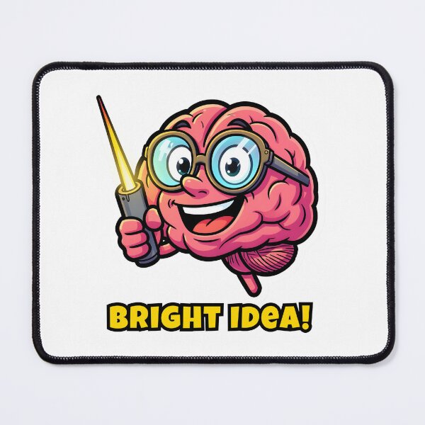 Item preview, Funny Brain Bright Idea - Smart Geek Science Illustration designed and sold by ByAnad.