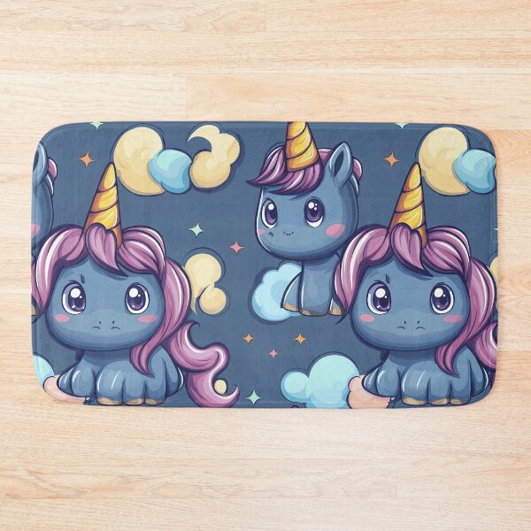 Item preview, Cute unicorn, picture book pattern,fantasy world, crystal horn. Seamless pattern designed and sold by Leylita Design.