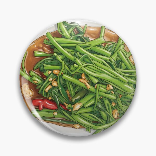 Item preview, Stir-fried morning glory with chili a Thai Food designed and sold by Weedvana.