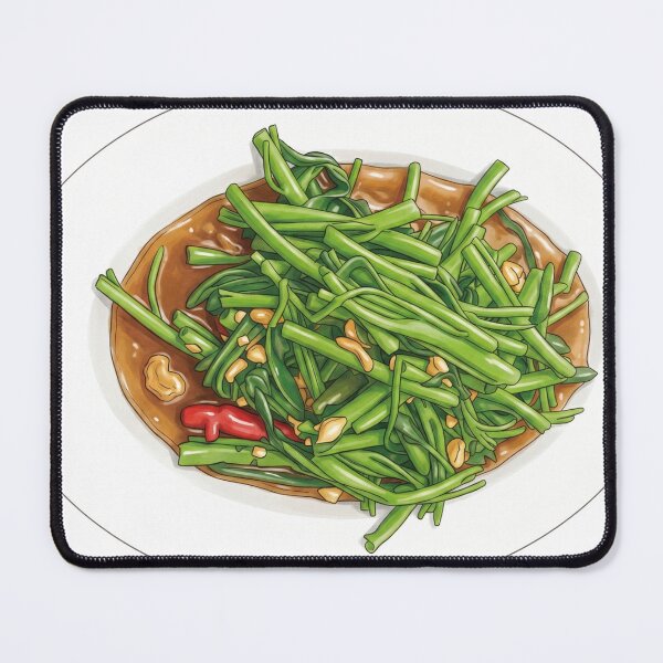 Item preview, Stir-fried morning glory with chili a Thai Food designed and sold by Weedvana.