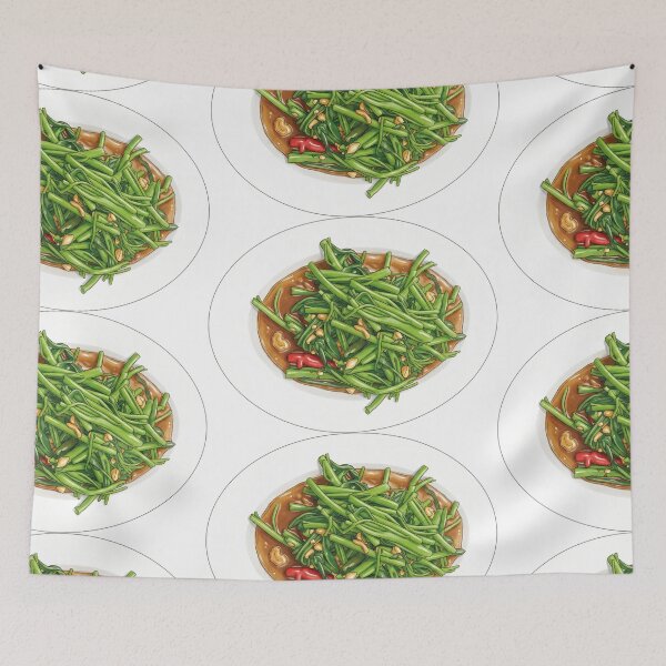 Item preview, Stir-fried morning glory with chili a Thai Food designed and sold by Weedvana.