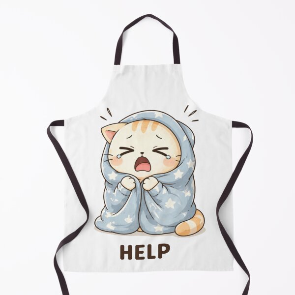 Item preview, Help Cat | Cute Kawaii Aesthetic | Emotional Breakdown Mood Design designed and sold by The Mood Index.