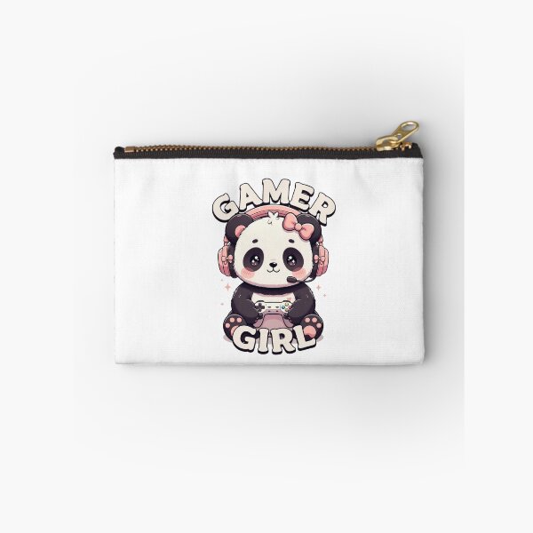 Aperçu de l'œuvre Joueuse de jeux vidéo Panda Gamer Femme créée et vendue par GrumpySableye.