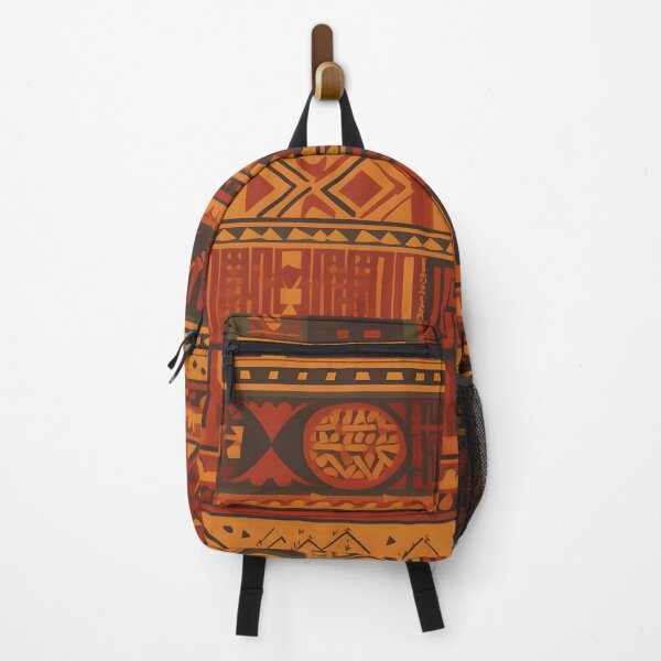 Item preview, Ember Tribe Mosaic – Bold Tribal Geometric Pattern in Burnt Orange and Earth Tones designed and sold by Hashola Designs.