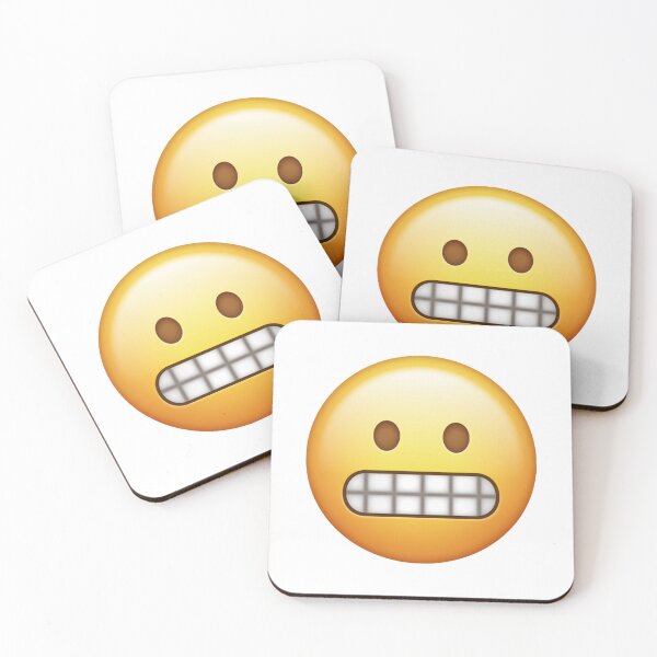 Item preview, Grimacing Emoji Awkward Cringe Yikes Vibe designed and sold by Tom-Riley.