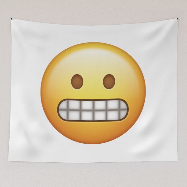 Item preview, Grimacing Emoji Awkward Cringe Yikes Vibe designed and sold by Tom-Riley.